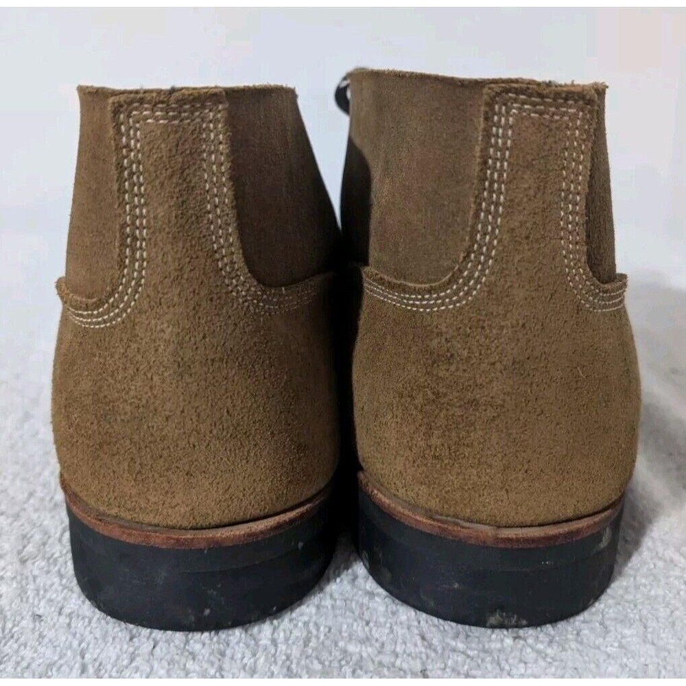 Double RL RRL Ralph Lauren Tan Rough Out Leather Powell Chukka Boots 11.5 D USA - Picture 6 of 13